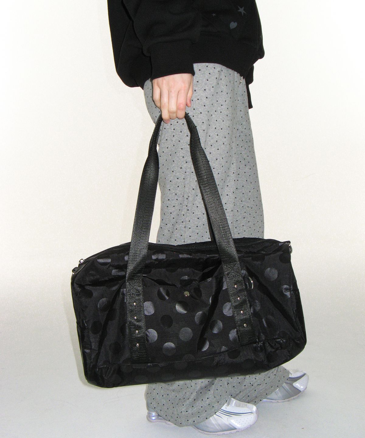 아메스 월드와이드(AMES-WORLDWIDE) DOT CASUAL DUFFEL BAG BLACK