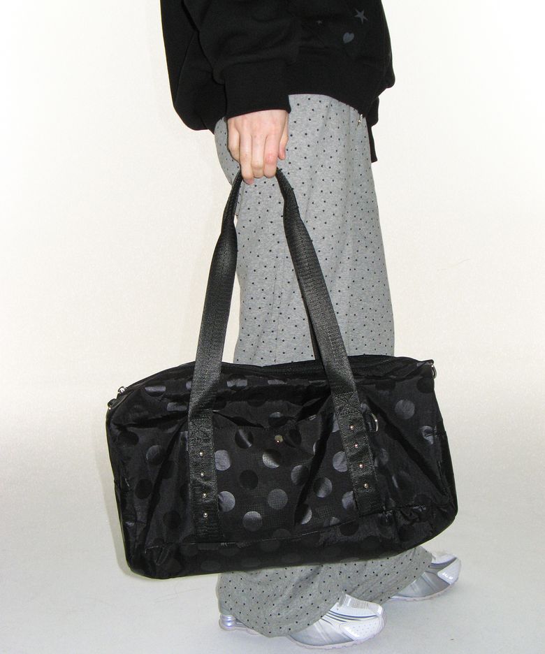 DOT CASUAL DUFFEL BAG BLACK