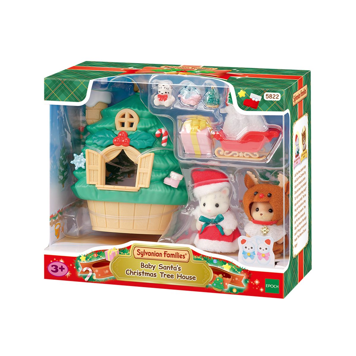 실바니안 패밀리(SYLVANIAN FAMILIES) 5822-베이비 산타의 크리스마스 트리하우스