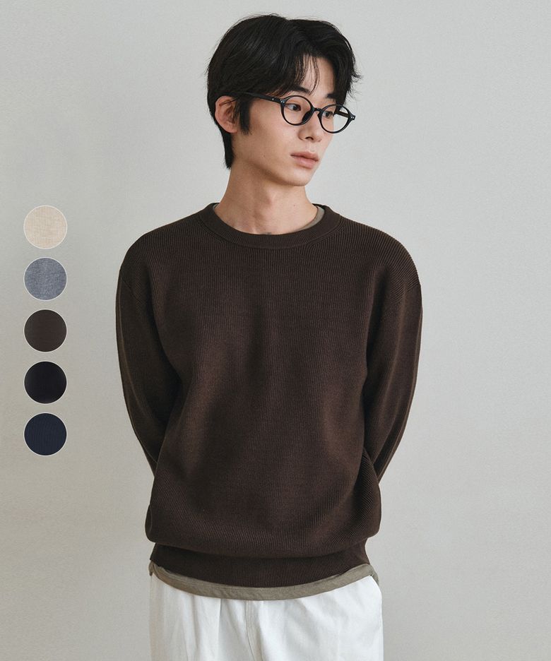 [NERDKING] 올웨이즈 워셔블 크롭 라운드 니트_5COLOR