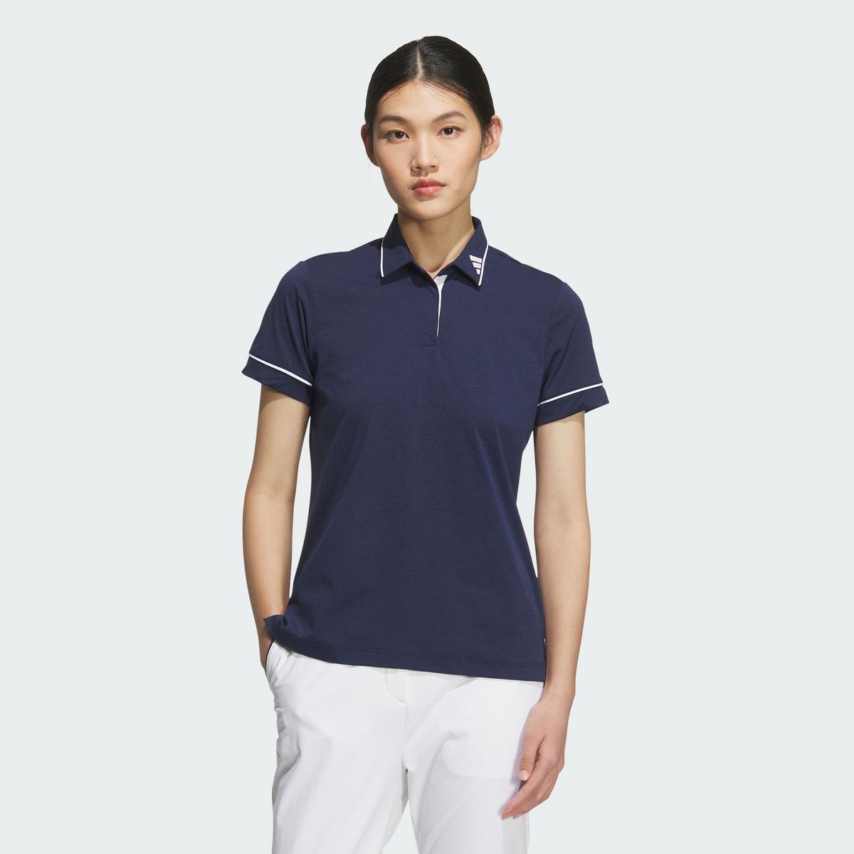 아디다스 골프(ADIDAS GOLF) 트위스트니트 반팔 폴로 셔츠 JG1348
