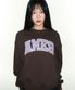 BASIC APPLIQUE SWEATSHIRT BROWN