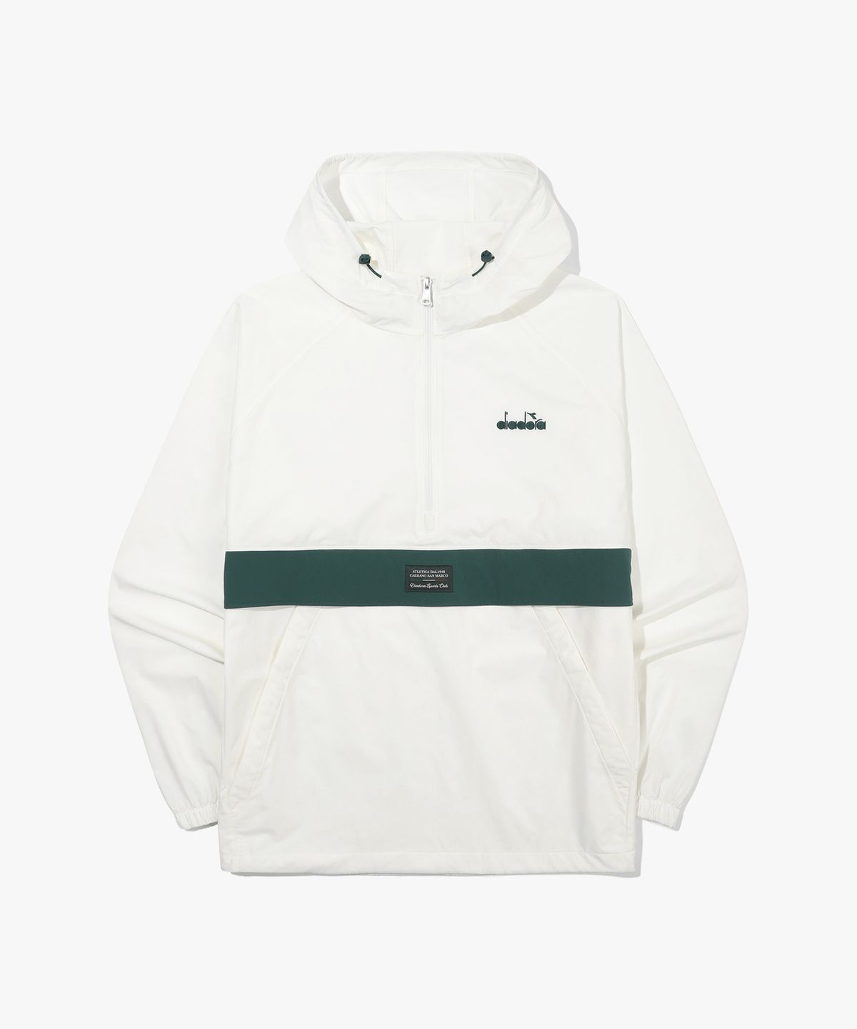 디아도라(diadora) 쿨웨이브 후드 아노락 IVORY
