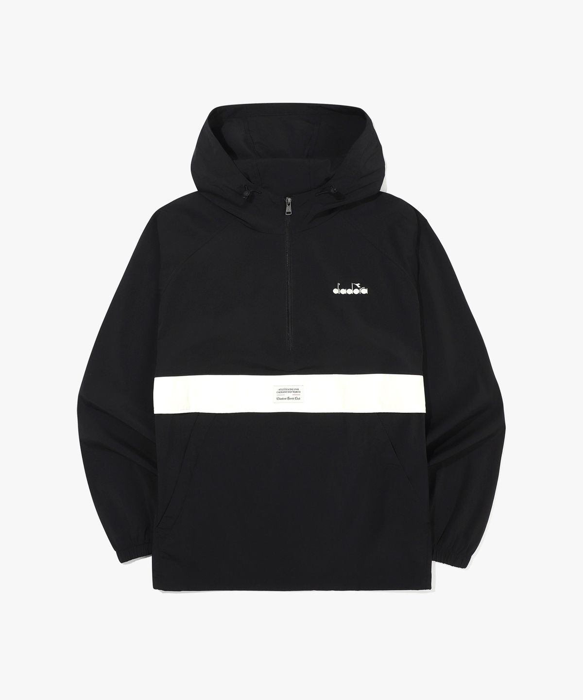 디아도라(diadora) 쿨웨이브 후드 아노락 BLACK