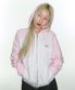 CIRCLE LOGO RAGLAN HOODIE ZIP-UP PINK