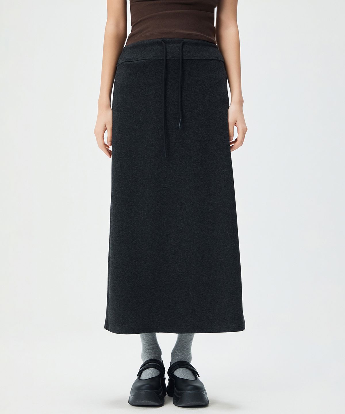 미쏘(MIXXO) 밴딩 롱 스커트 RE WHG25SS_MIWWHG33QS