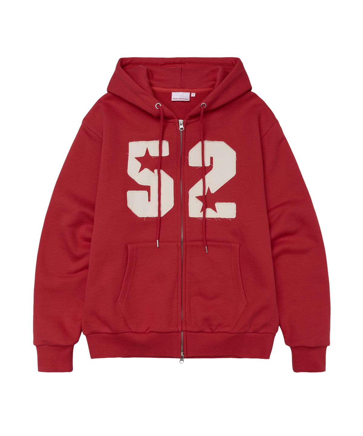 아메스 월드와이드(AMES-WORLDWIDE) 52 APPLIQUE HOODIE ZIP UP RED