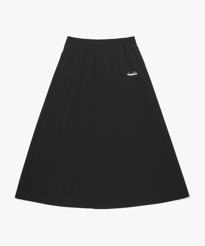 쿨웨이브 맥시 롱 스커트 BLACK