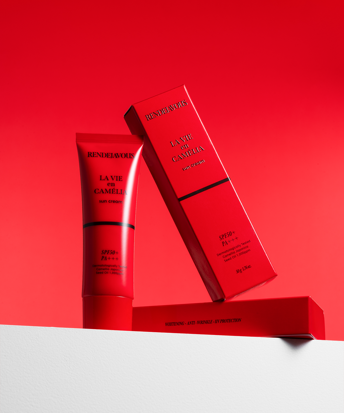 랑데자뷰 뷰티(RENDEJAVOUSBEAUTY) 라비앙카멜리아 혼합자차 선크림 50g