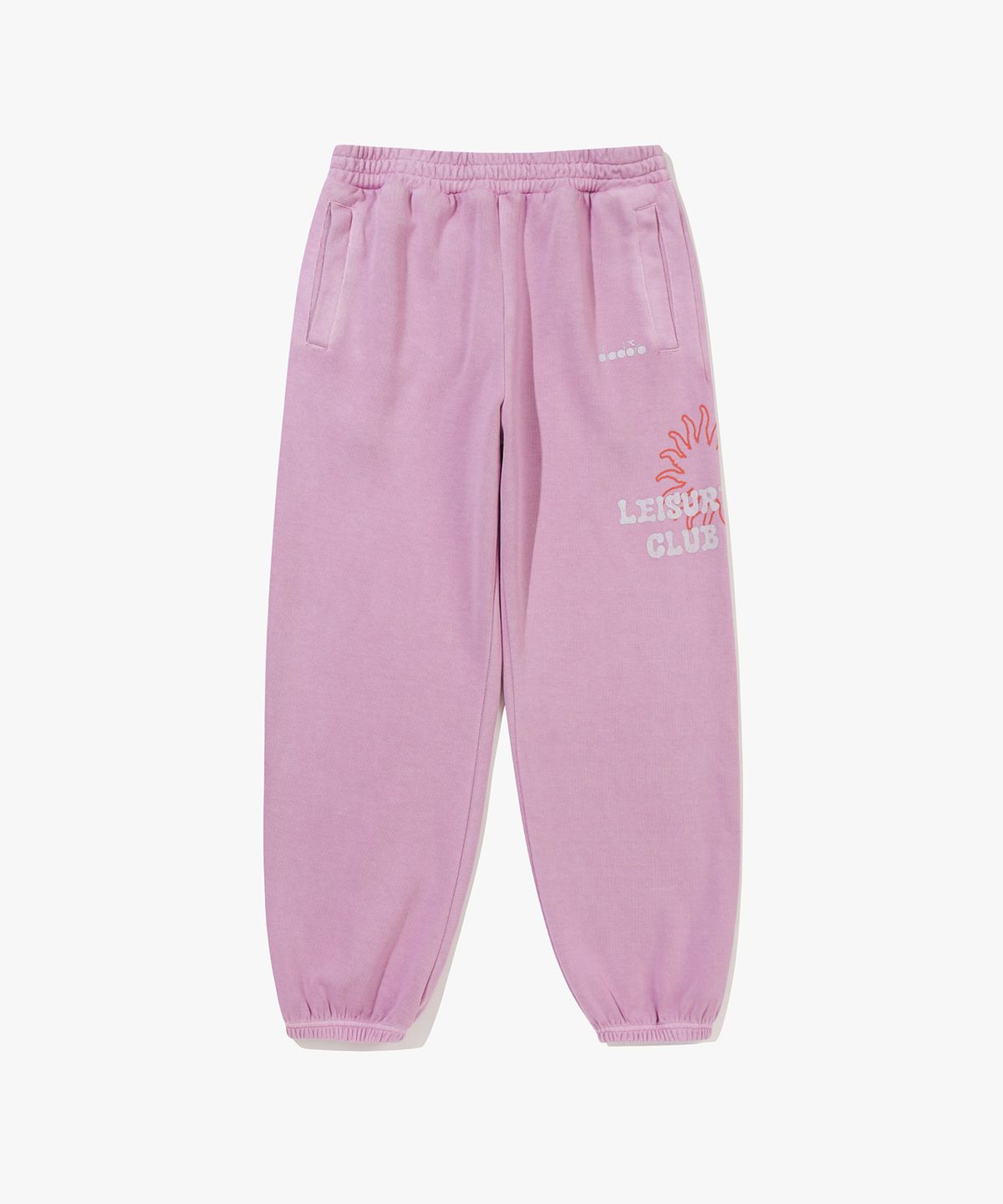 디아도라(diadora) 헤비웨이트 워싱 와이드 스웻팬츠 VIOLET
