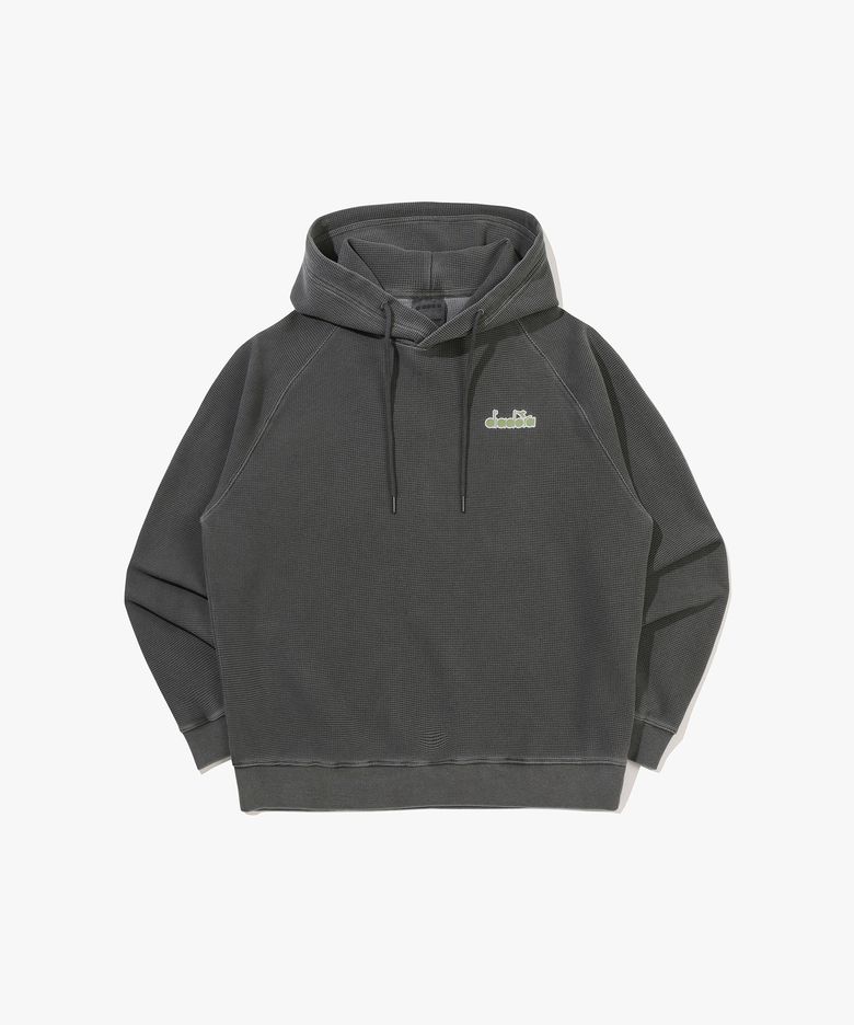 와플 에어로쿨 워싱 후드티셔츠 GREY