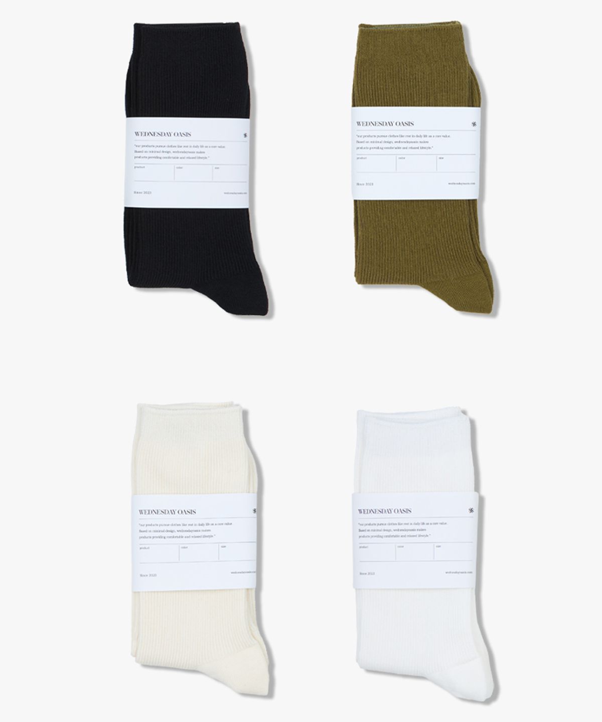 웬즈데이오아시스(WEDNESDAY OASIS) (UNISEX) 올 데이 논슬립 삭스_4COLOR(W26ACC04)
