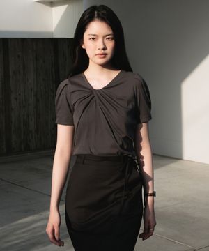 Twist Puff T-shirt [Charcoal]