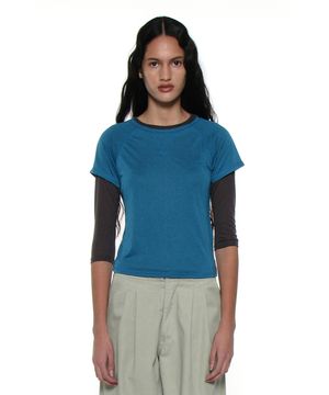 PWC 쉬어 레글런 스티치 숏슬리브 티_틸