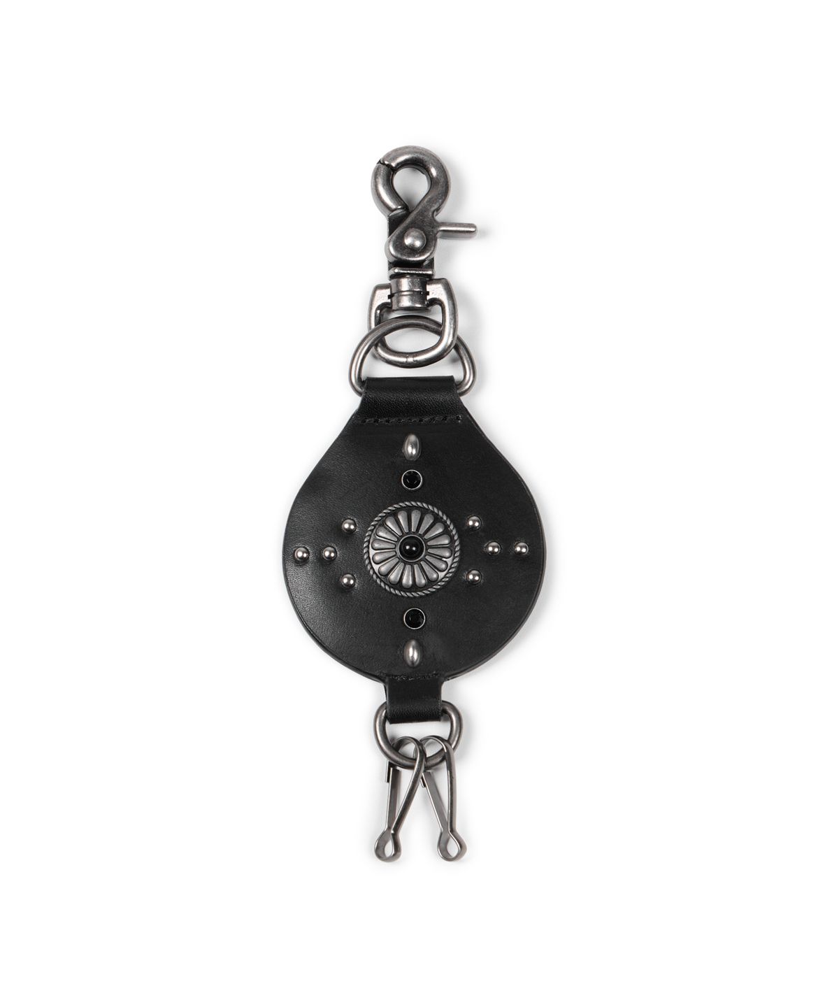 아캄(AAKAM) Gem Studded Keyring (Black)