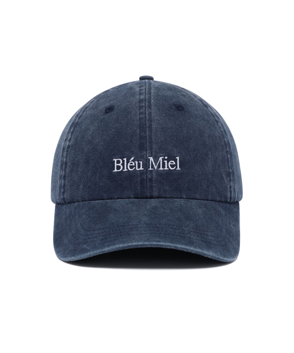 블루미엘(BLEUMIEL) 피그먼트 로고  볼캡 (네이비)