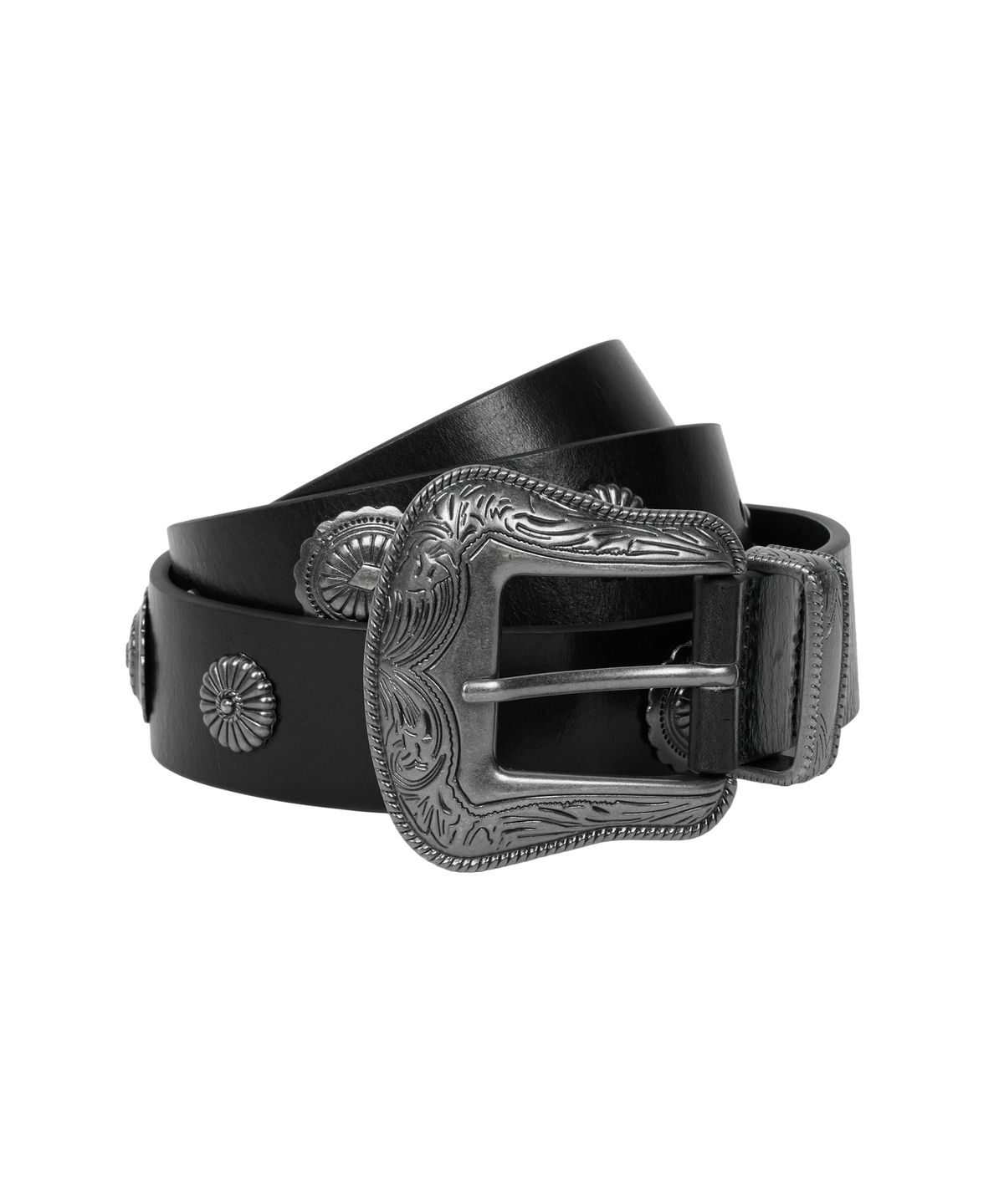 아캄(AAKAM) Western Concho Belt (Black)