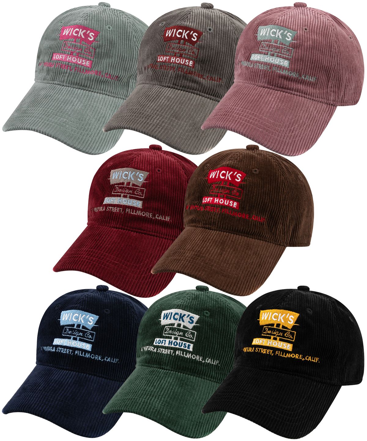 윅(WICK) 847 VENTURA 코듀로이 볼캡
