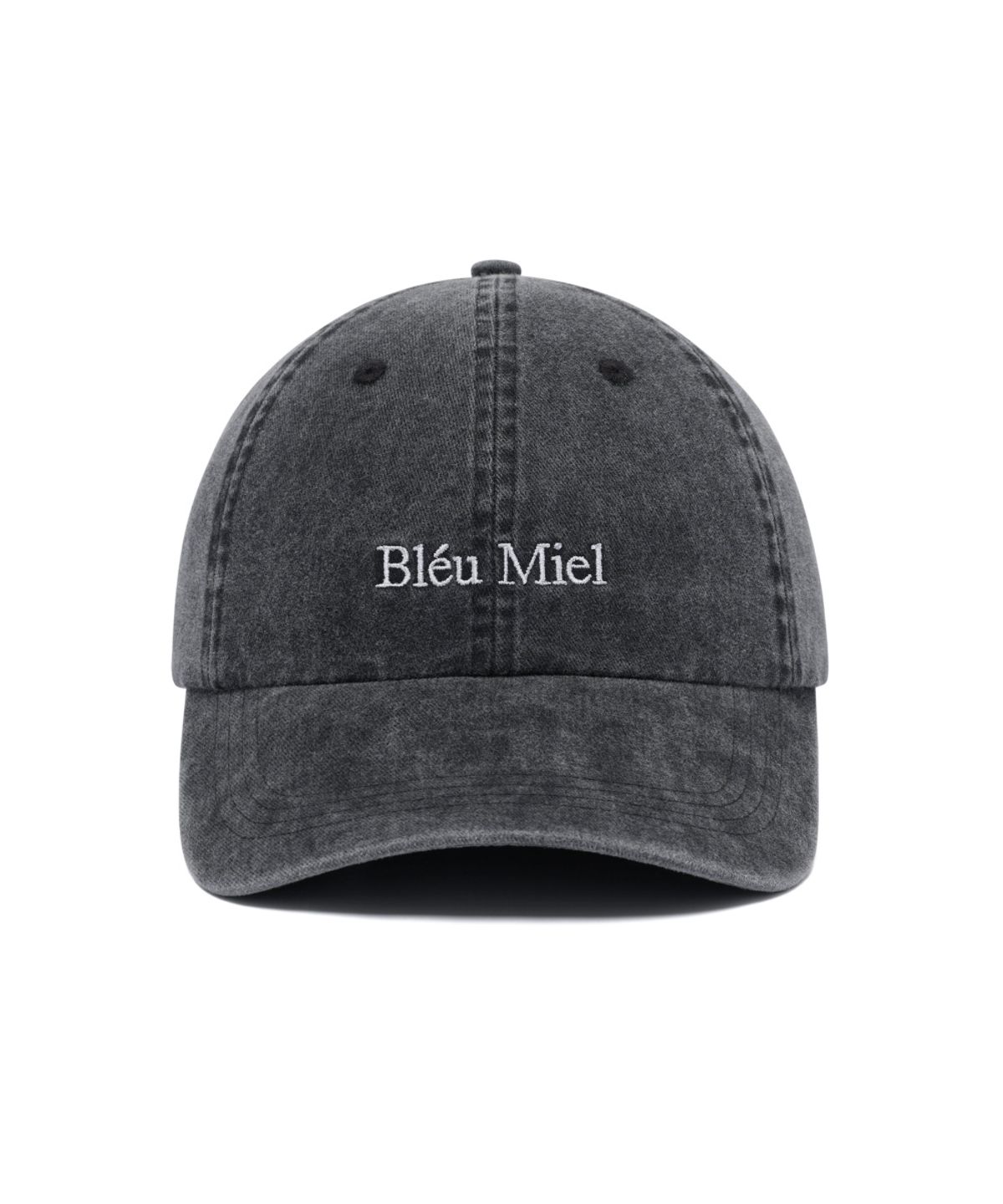 블루미엘(BLEUMIEL) 피그먼트 로고  볼캡 (블랙)