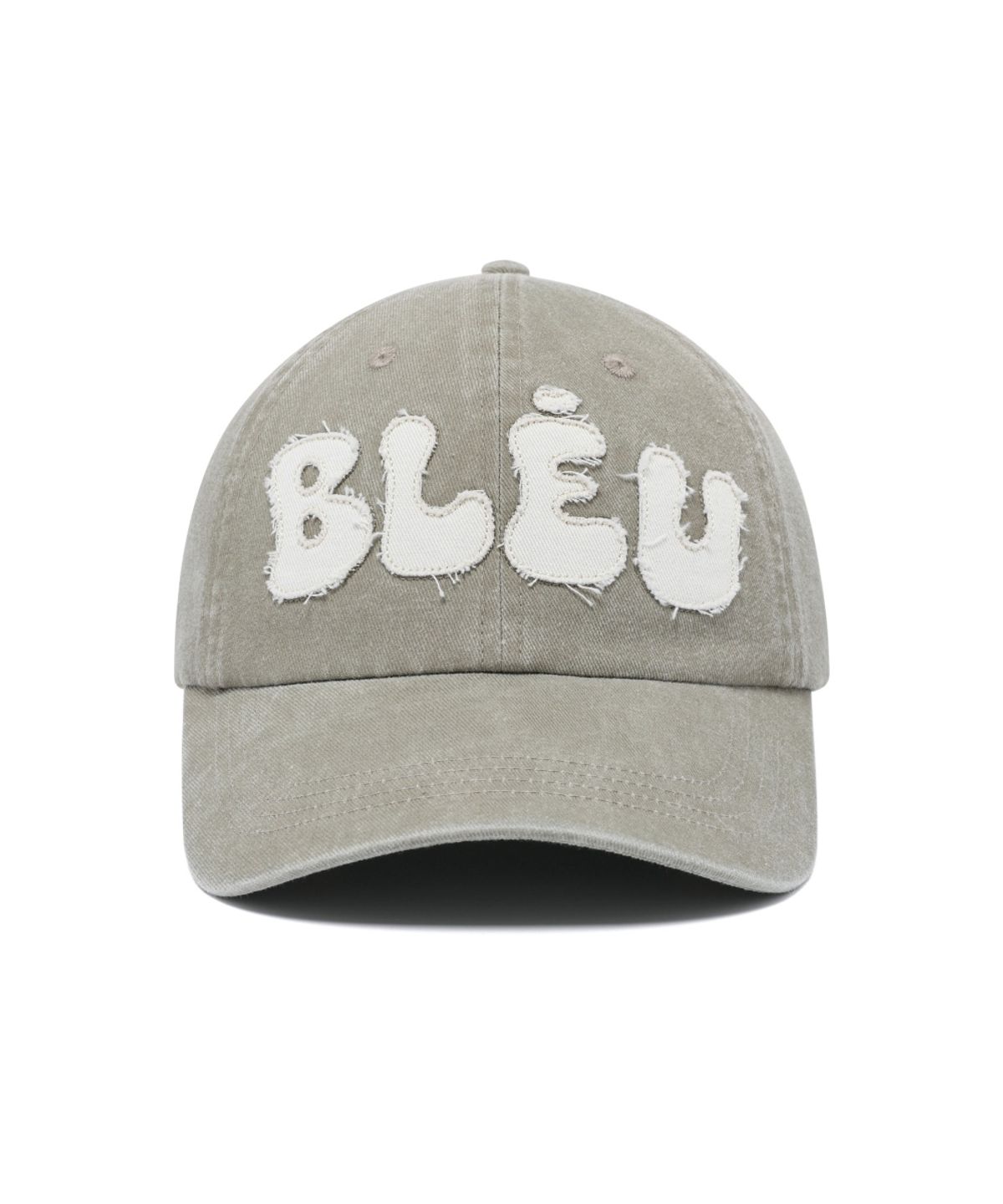 블루미엘(BLEUMIEL) 빈티지 워싱 로고  볼캡 (베이지카키)
