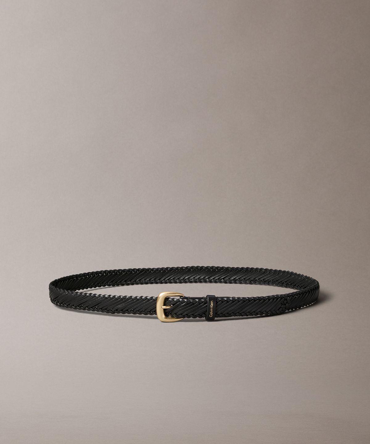 캘빈클라인 진(CALVIN KLEIN JEANS) 여성 클래식 버클 브레이디드 로고 벨트 25mm 4F7087G YIQ