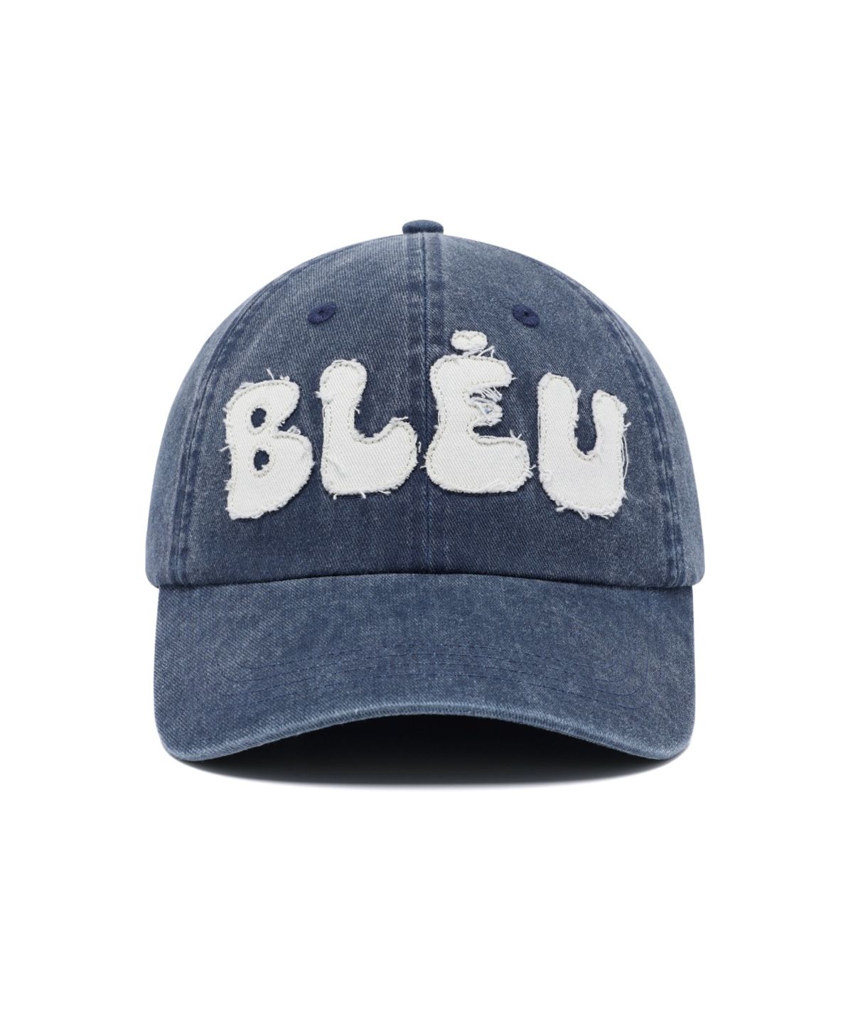 블루미엘(BLEUMIEL) 빈티지 워싱 로고  볼캡 (네이비)