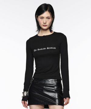 Syndicate Henly Neck Top - Black