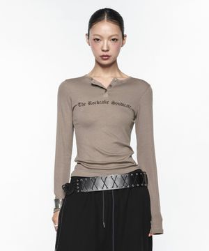Syndicate Henly Neck Top - Mocha
