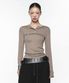 Syndicate Henly Neck Top - Mocha