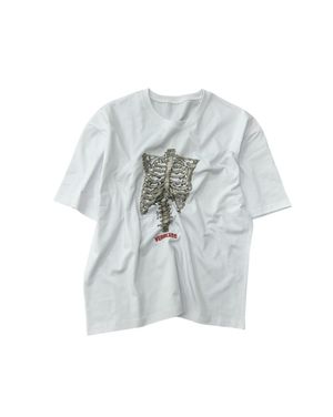 스컬 본 빈티지 크롭 티셔츠 (white)