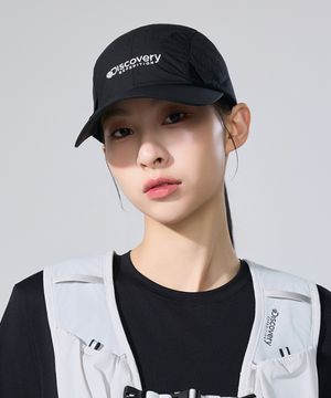 디스커버리 러너즈 립스탑 사이드홀 캡 (BLACK)