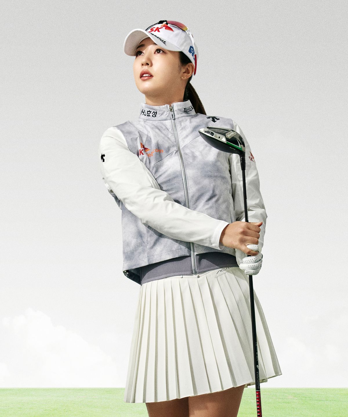데상트 골프(DESCENTE GOLF) 여성 아크먼트(ACMT) 아크라인 스윙 점퍼  DR12WFBL22