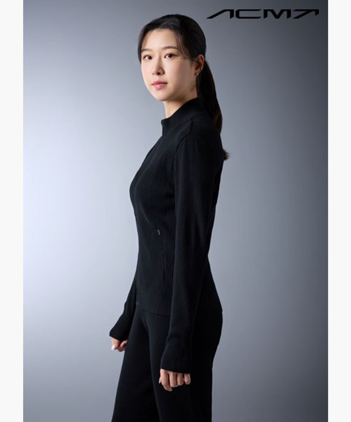 데상트 골프(DESCENTE GOLF) 아크먼트(ACMT) 여성 엔지니어드 풀집업 가디건  DR11WFKO14