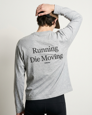 런닝 다이 무빙 크롭 티셔츠 (gray)