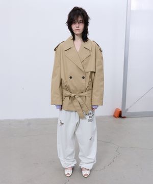 HALF TRENCH JACKET (BEIGE)