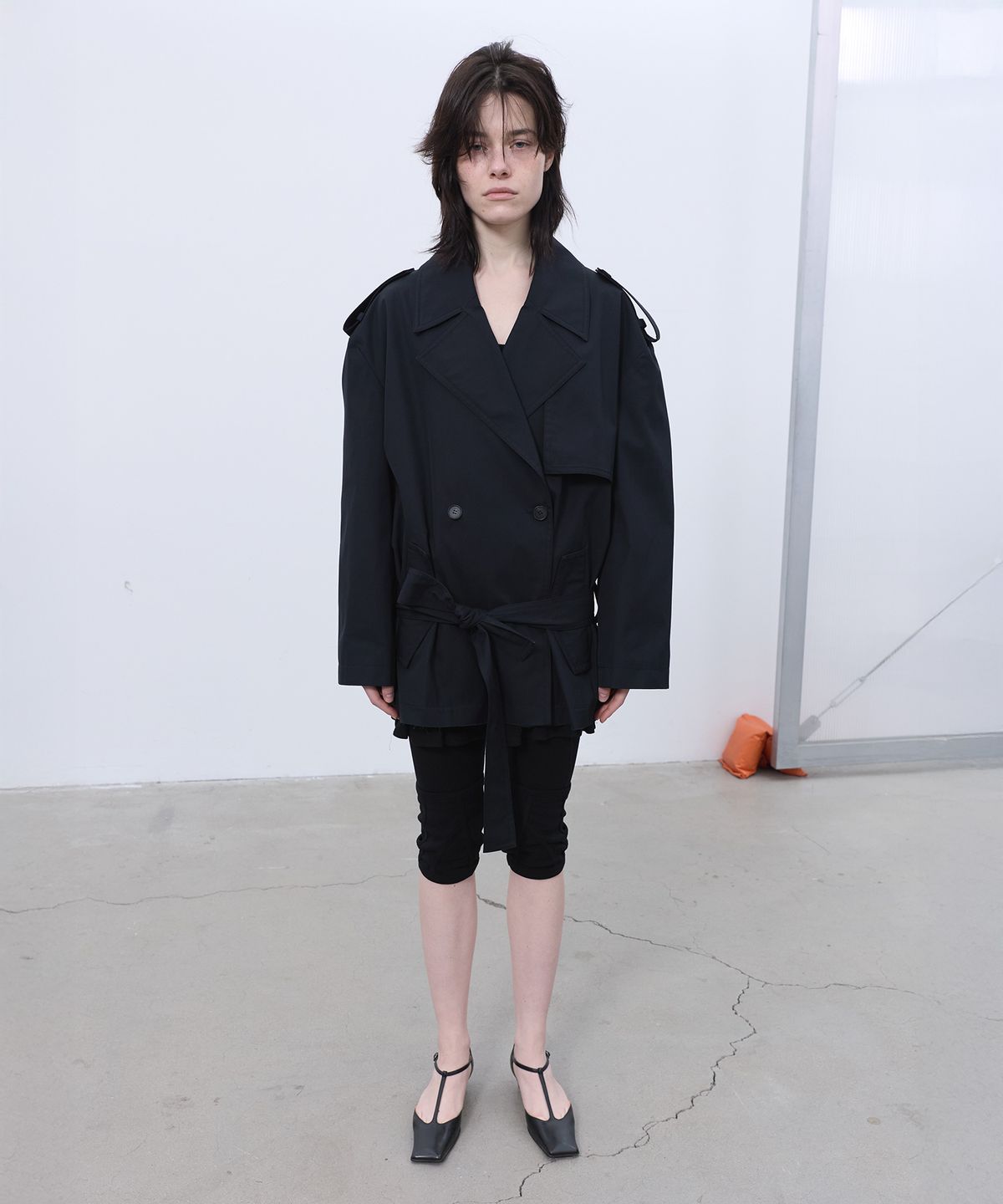 엘씨디씨티엠(LCDC™) HALF TRENCH JACKET (BLACK)