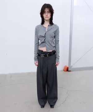 DISTRESSED CARDIGAN (GREY)