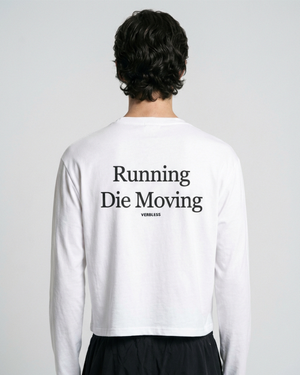 런닝 다이 무빙 크롭 티셔츠 (white)