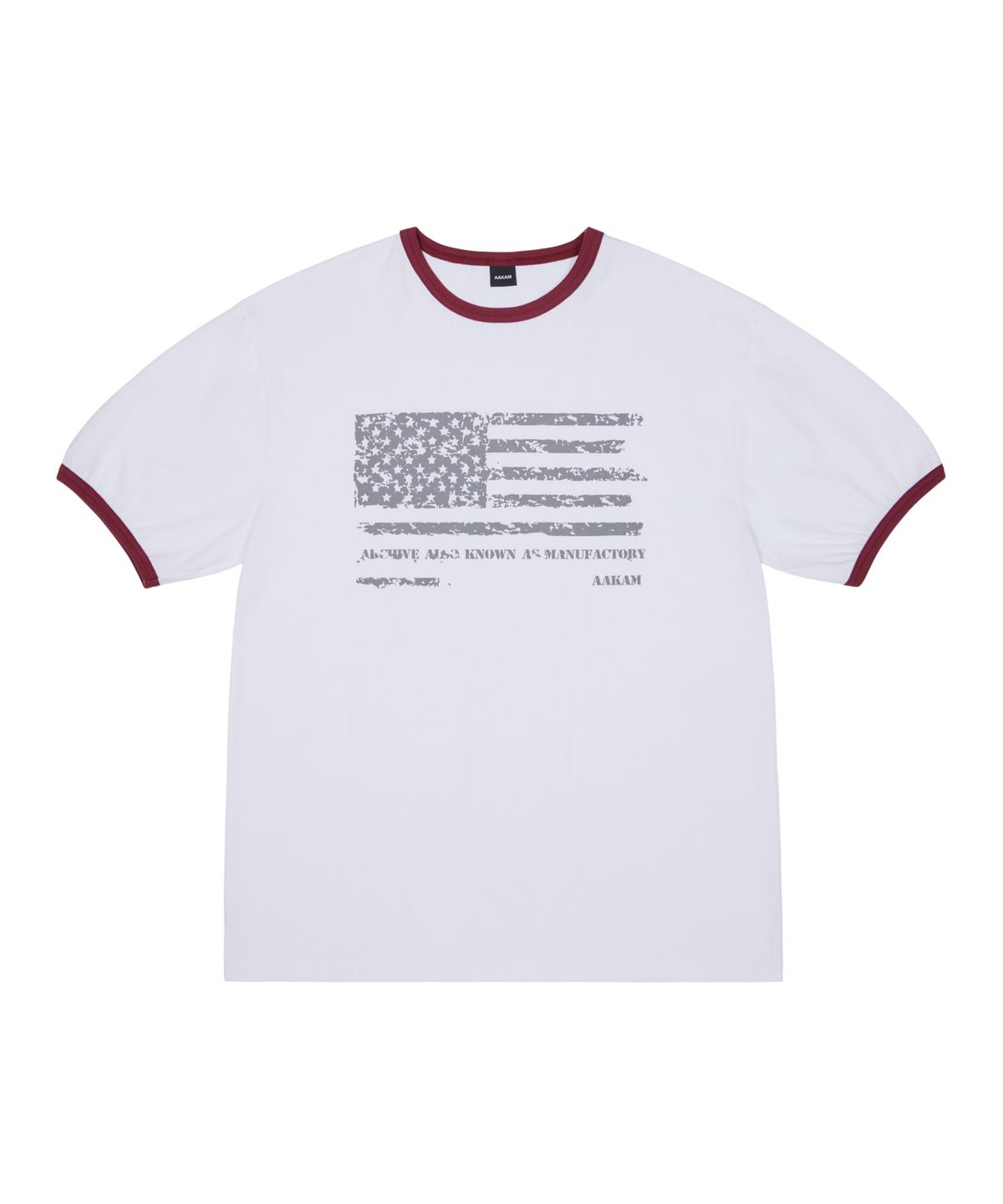 아캄(AAKAM) Star-Spangled Ringer Top (White)