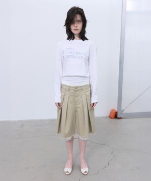 BLOUSON LONG-SLEEVE TOP (WHITE)