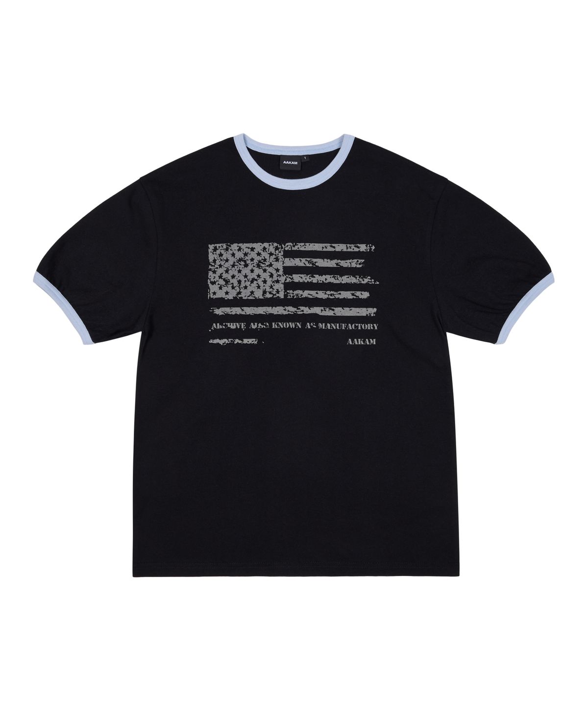 아캄(AAKAM) Star-Spangled Ringer Top (Black)