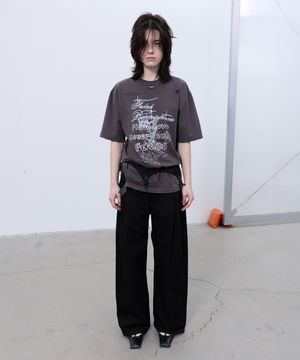 DISTRESSED OVERSIZED T-SHIRT (GREY)