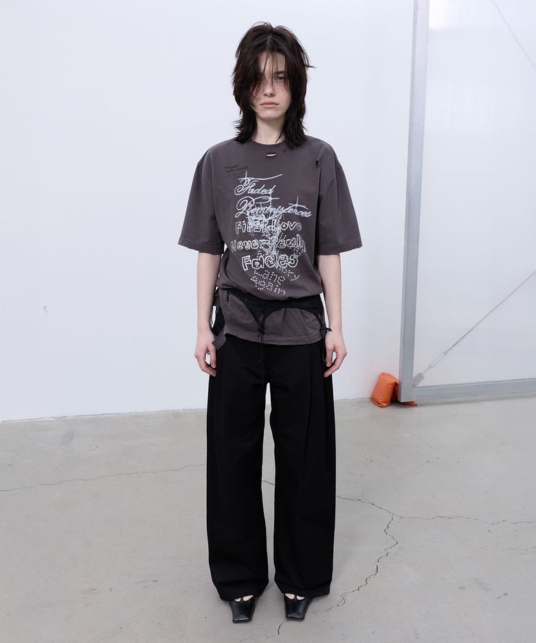 DISTRESSED OVERSIZED T-SHIRT (GREY)