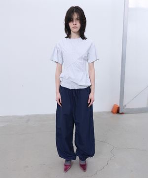 DOUBLE LAYERED PANTS (NAVY)