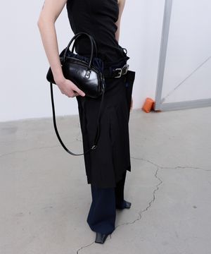 [미니피 PICK] RIBBON DRAWSTRING TOTE BAG (BLACK)