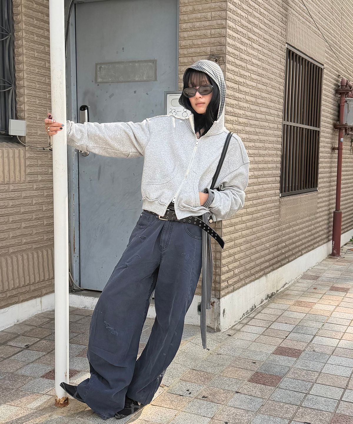 엘씨디씨티엠(LCDC™) STRUCTURED ZIP-UP JACKET (MELANGE GREY)