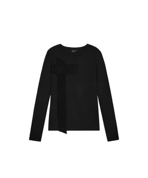 Cross Patch Long Sleeve (Black)