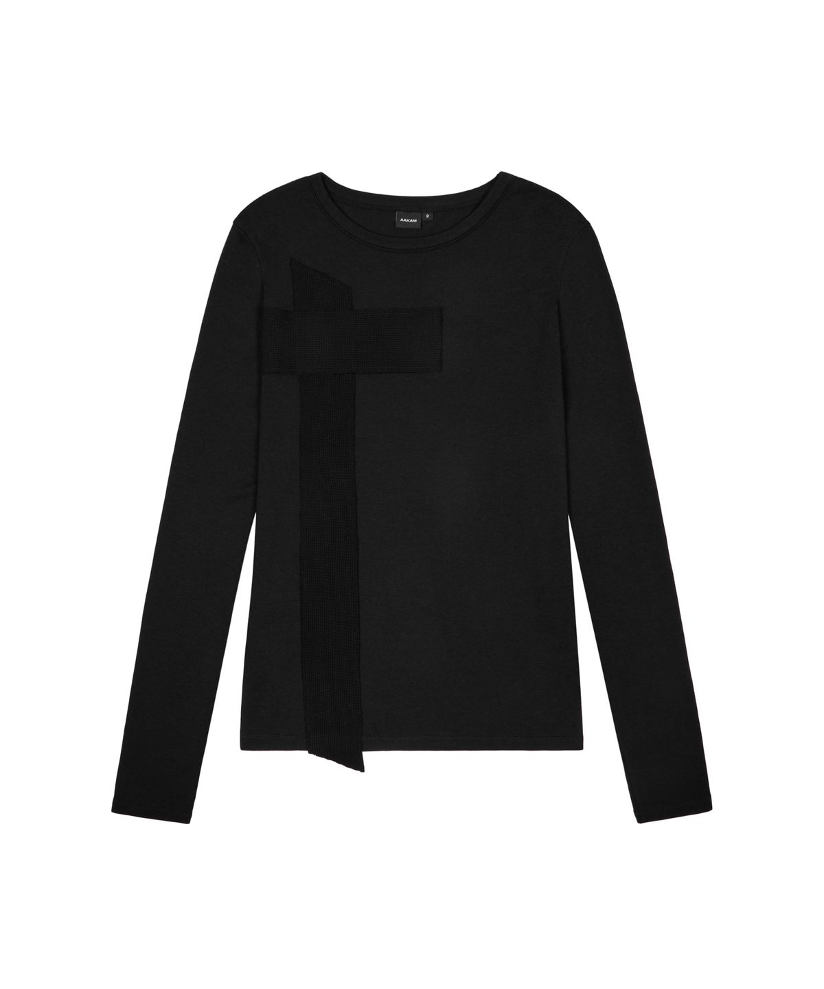 아캄(AAKAM) Cross Patch Long Sleeve (Black)