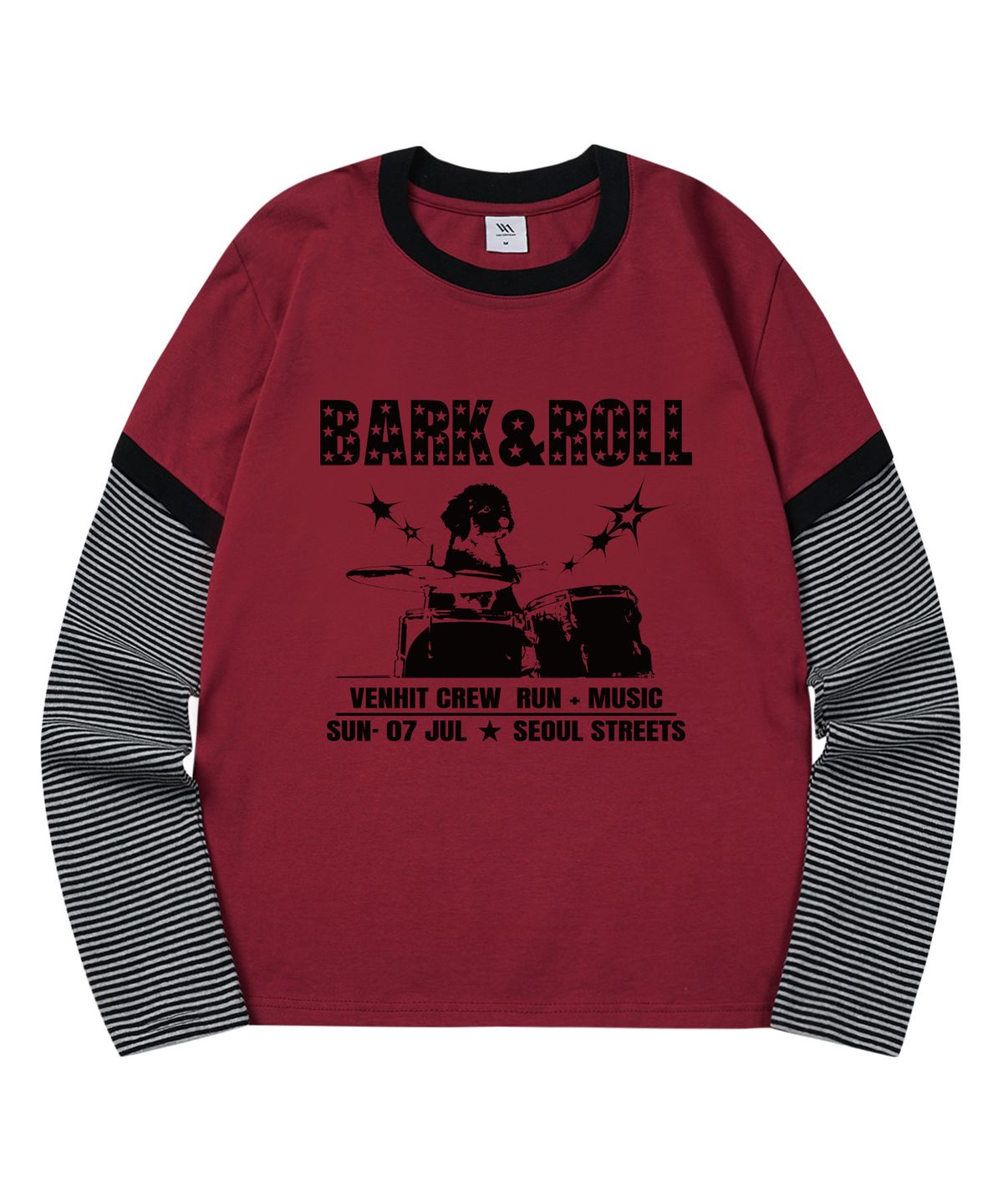 벤힛(VENHIT) BARK&ROLL 레이어드 롱슬리브