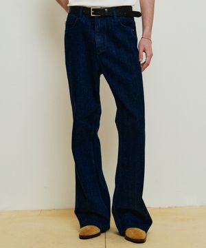 스트라이프 플레어 팬츠 [블루]